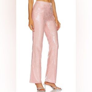 Kim Shui Womans Pailette Pink Sequin Pants Size Small NWOT